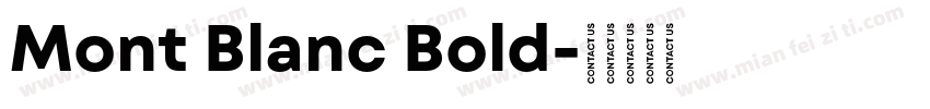 Mont Blanc Bold字体转换